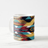 Native Amerikaanse Abstracte Tribute 02 Koffiemok (Voorkant links)