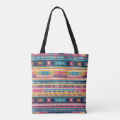 Native Amerikaanse Abstracte Tribute S13 Tote Bag (Achterkant)
