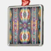 Native Amerikaanse Abstracte Tribute S4 Metalen Ornament (Links)
