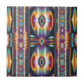 Native Amerikaanse Abstracte Tribute S4 Tegeltje (Voorkant)