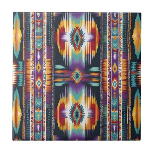 Native Amerikaanse Abstracte Tribute S4 Tegeltje (Voorkant)