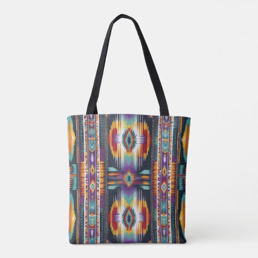 Native Amerikaanse Abstracte Tribute S4 Tote Bag (Achterkant)