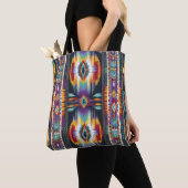 Native Amerikaanse Abstracte Tribute S4 Tote Bag (Dichtbij)