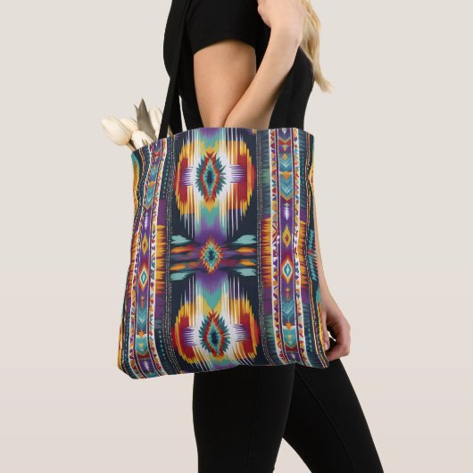 Native Amerikaanse Abstracte Tribute S4 Tote Bag (Dichtbij)