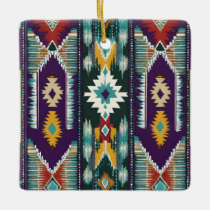 Native Amerikaanse Abstracte Tribute S9 Keramisch Ornament