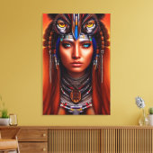 Native Amerikaanse Apache Canvas Print (Insitu (Woonkamer))