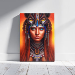 Native Amerikaanse Apache Canvas Print