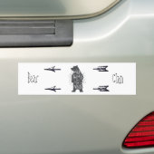 Native Amerikaanse Beer Clan Auto Bumpersticker (Op auto)