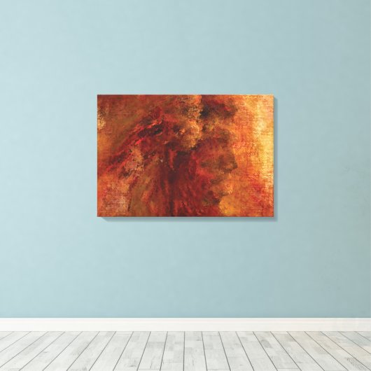 Native Amerikaanse Canvas Wrap Muur Decor (Insitu (Houten vloer))