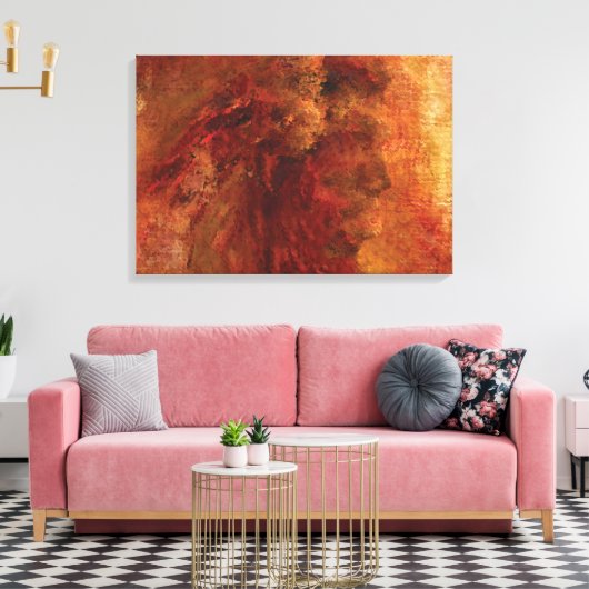 Native Amerikaanse Canvas Wrap Muur Decor (Insitu (Woonkamer))