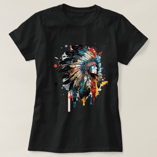 Native Amerikaanse Dreamcatcher Indisch Ontwerp 22 T-shirt (Design voorkant)