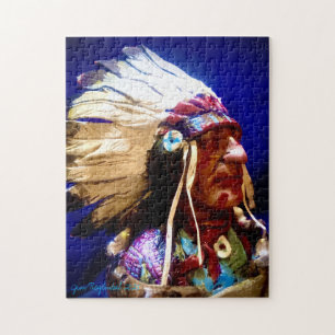 Native Amerikaanse Hoofd Puzzel