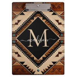 Native Amerikaanse Indiase cultuur Boho stijl mono Klembord