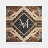 Native Amerikaanse Indiase cultuur Boho stijl mono Servet (Voorkant)