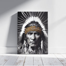 Native Amerikaanse Iroquois Canvas Print