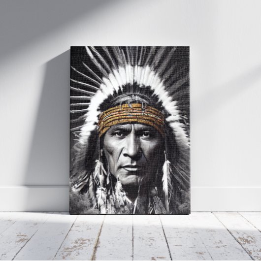 Native Amerikaanse Iroquois Canvas Print