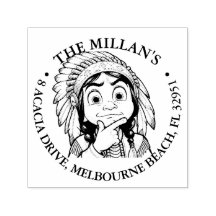 Native Amerikaanse jongen Shocked thema