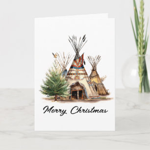 Native Amerikaanse Kerst Kaart