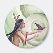 Native Amerikaanse magneet Amerikaanse Indiase mag (Voorkant)