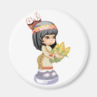 Native Amerikaanse meisje magneet