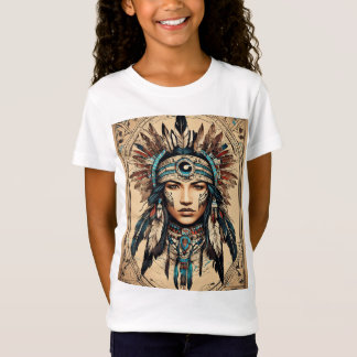 Native Amerikaanse meisjes T-shirt