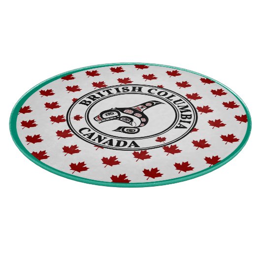 Native Amerikaanse rode zwarte kunst orka killer w Snijplank (Hoek)