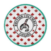 Native Amerikaanse rode zwarte kunst orka killer w Snijplank (Voorkant)