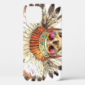 Native Amerikaanse schedel Mode Illustratie Case-Mate iPhone Case (Achterkant)
