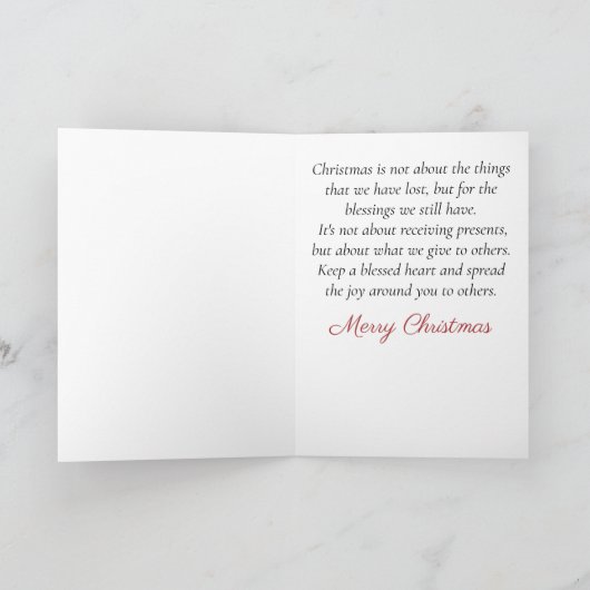 Native Amerikaanse Sinterklaas Kerstmis Kaart (Binnen)