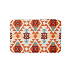 Native Amerikaanse stijl geometrische naadloos Badmat