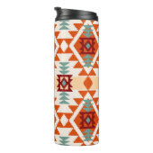 Native Amerikaanse stijl geometrische naadloos Thermosbeker (Geroteerd rechts)