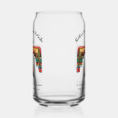 Native Amerikaanse Thunderbird bewerkbare tekst Blikvorm Glas (Links)