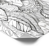 Native Amerikaanse vrouw volwassen kleuren Poster (Hoek)