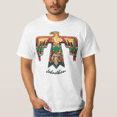 Native Amerikaanse woestijn Thunderbird bewerkbare T-shirt (Voorkant)