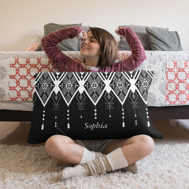 Native Amerikaanse zwart-wit klant Accent Kussen