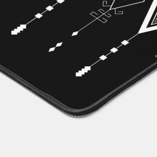 Native Amerikaanse zwart-wit klant Bureaumat (Hoek)