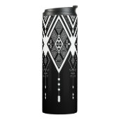 Native Amerikaanse zwart-wit klant Thermosbeker (Gedraaid links)