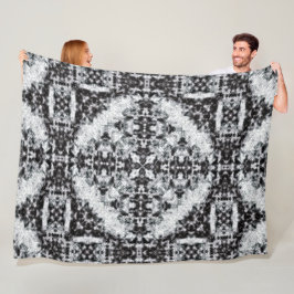 Native Apache Warrior Ceremonial Quilt Pattern Fleece Deken