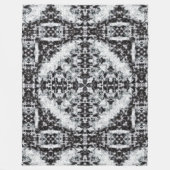 Native Apache Warrior Ceremonial Quilt Pattern Fleece Deken (Voorkant)