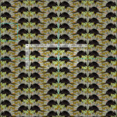 native armadillos gold stof (Delen)