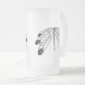 Native Art Beer Mok Wildlife Art Metis Glass Mok (Voorkant rechts)