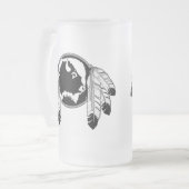 Native Art Beer Mok Wildlife Art Metis Glass Mok (Voorkant links)