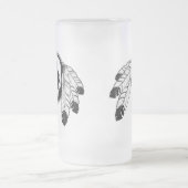 Native Art Beer Mok Wildlife Art Metis Glass Mok (Center)