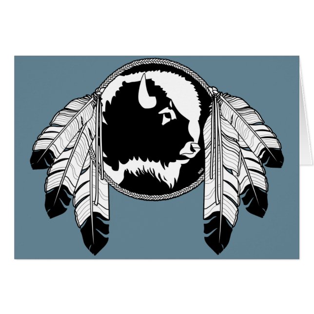 Native Art Card First Nations Wildlife Art Card (Voorkant Horizontaal)