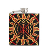 Native Art Flask Spirituele Native Art Flasks - Ge Heupfles (Voorkant)