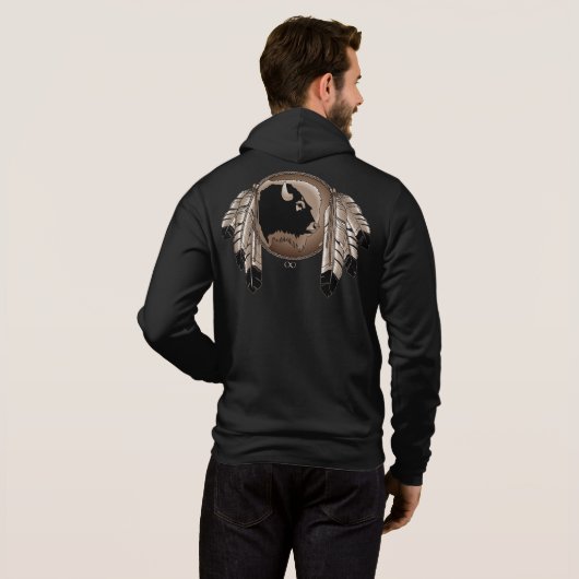 Native Art Hoodie Tribal Spirit Animal Jacket (Achterkant volledig)
