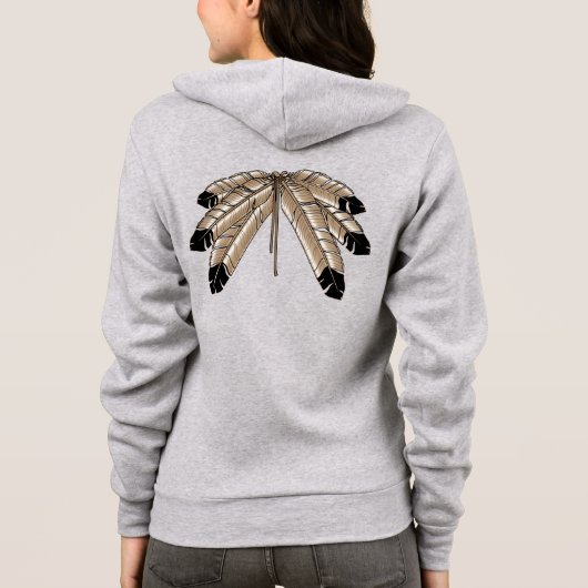 Native Art Jackets Heren Metis Wildlife Jasje (Achterkant)