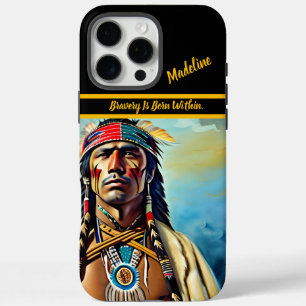 Native Art Memo: Culturele schoonheid iPhone 16 Pro Max Hoesje