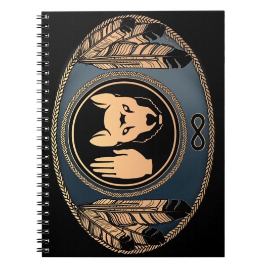 Native Art Notitieboek Metis Rebellion Wolf Journa (Voorkant)
