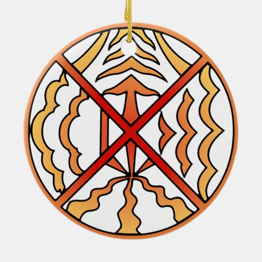 Native Art Ornament First Nations Keepsakes (Achterkant)